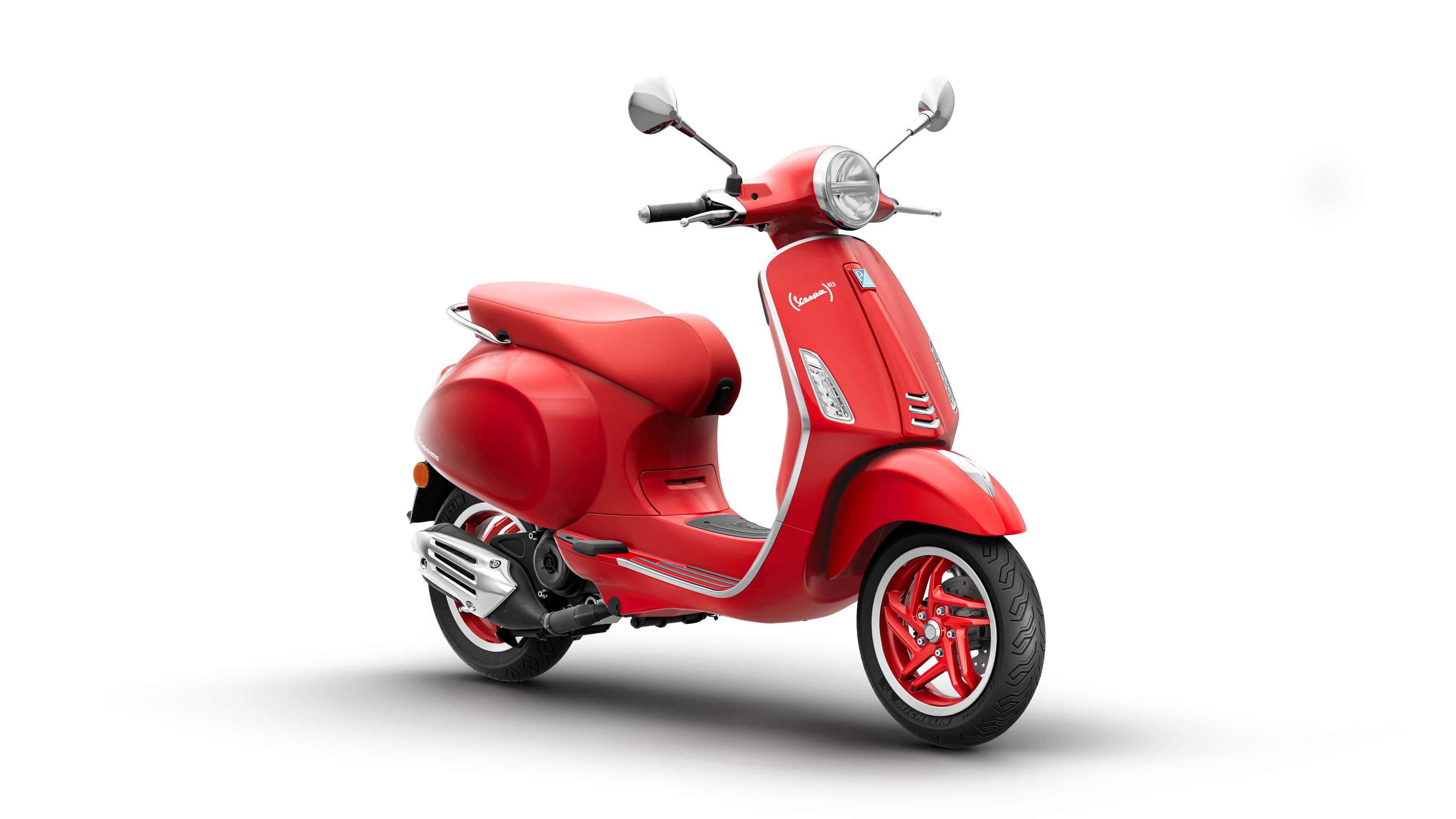 vespa primavera red 50